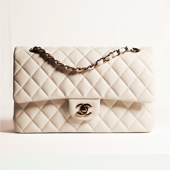 Chanel Handbags - Chanel Medium Classic Double Flap Bag Quilted Caviar